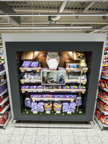 shelf in shelf Milka